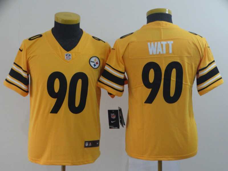Youth Nike Steelers 90 T.J. Watt Gold Inverted Legend Limited Jersey,We sell and wholesale Youth Nike Steelers 90 T.J. Watt Gold Inverted Legend Limited Jersey on line form chian!